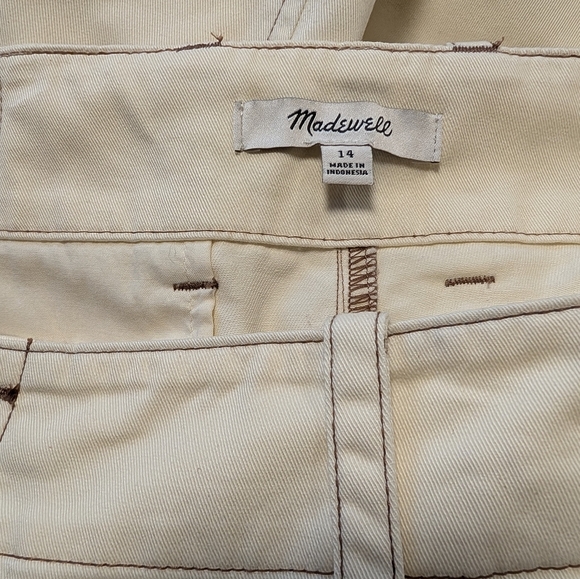 Madewell Button-Tab Wide-Leg Pants - Size 14 - Picture 11 of 14